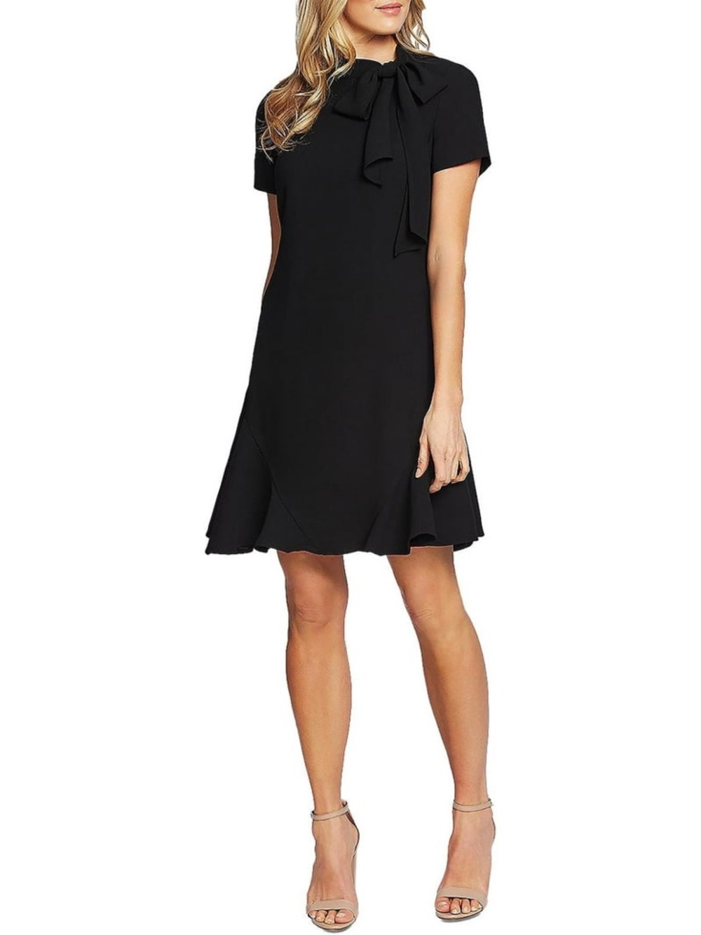 ‼️NEW Cece Black Bow Tie Mini Dress